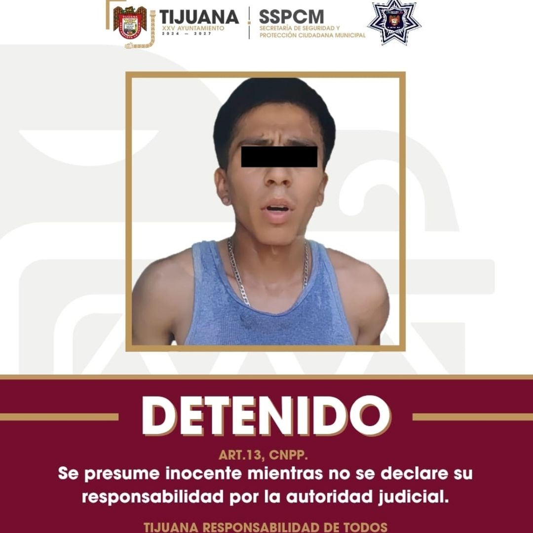 Aseguran a Presunto Responsable de Homicidio en Zona Centro de Tijuana