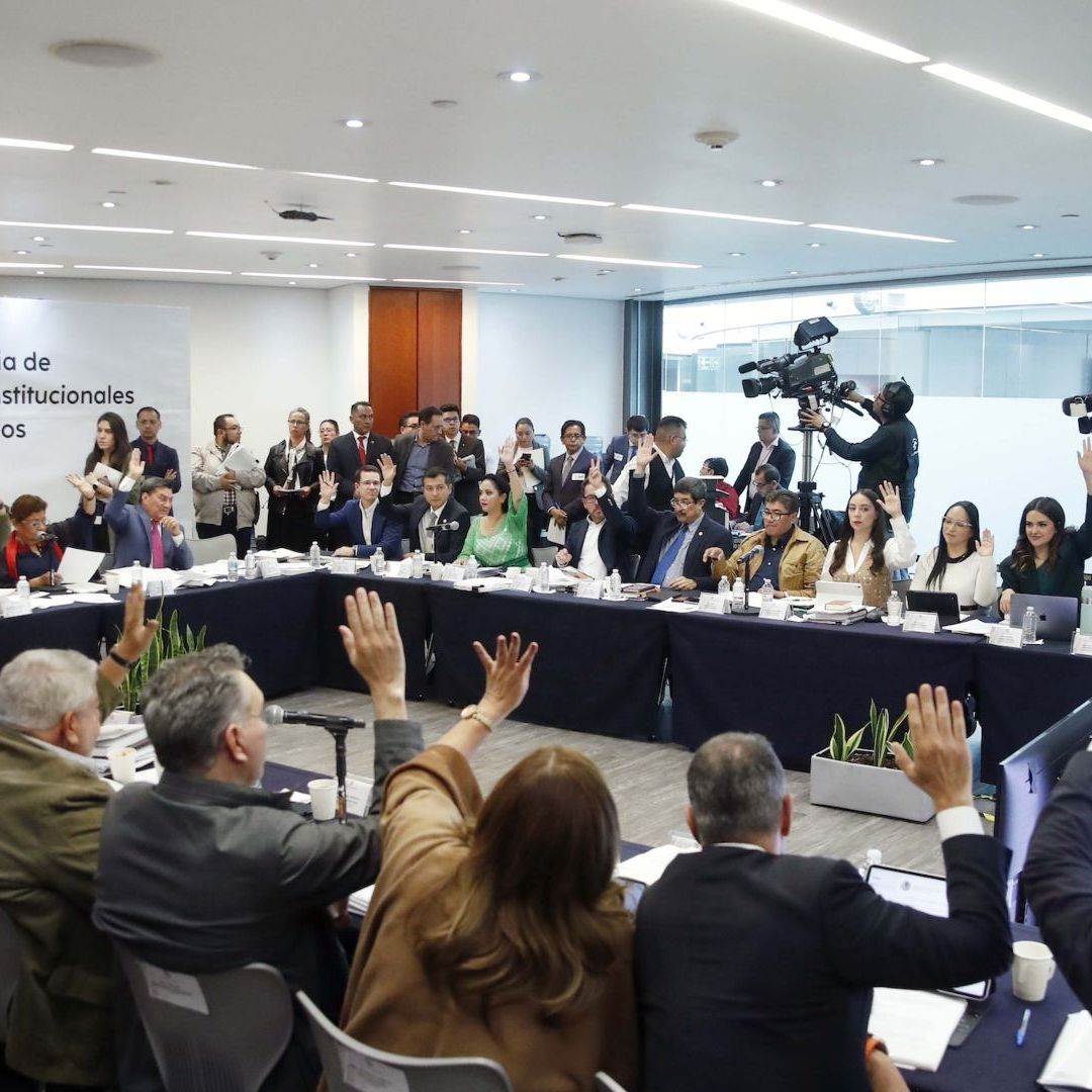 Los senadores durante la reunión de las comisiones. Foto: Canal del Congreso
