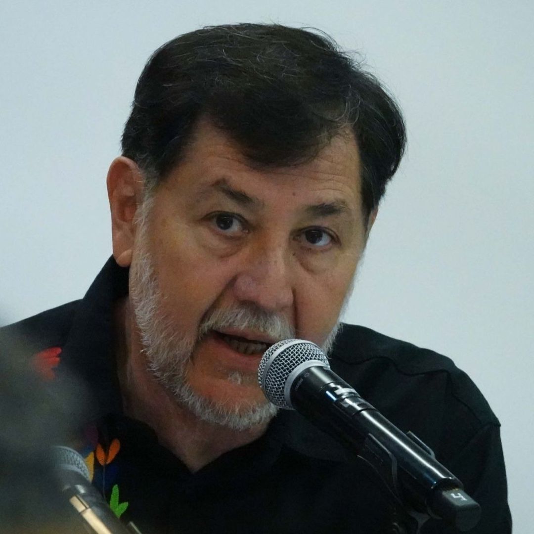 Gerardo Fernández Noroña durante reunión en el Senado de la República
