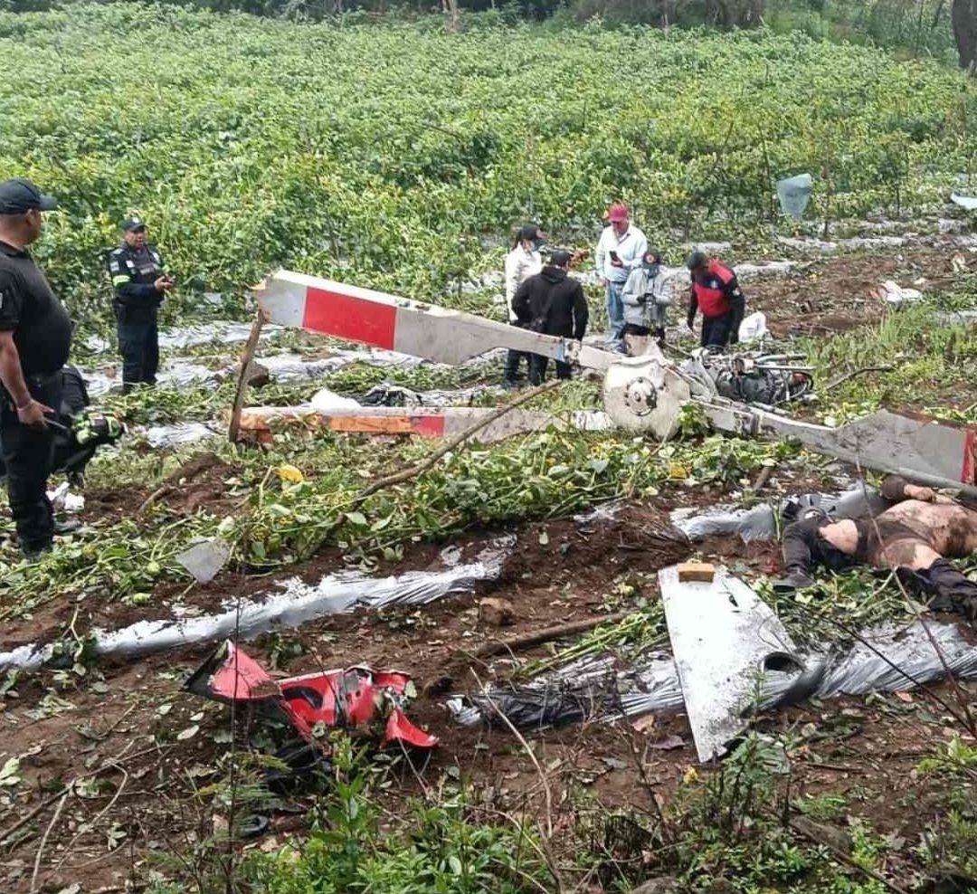 Se Desploma Helicóptero Hoy en Límites del Edomex y Morelos; Hay 2 Muertos