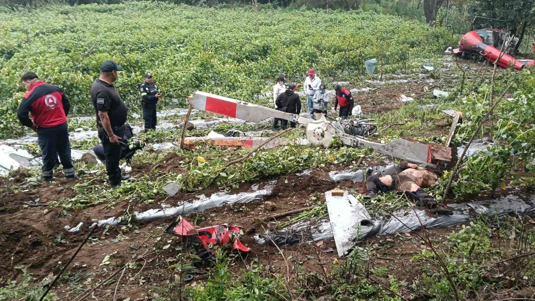 Se Desploma Helicóptero Hoy en Límites del Edomex y Morelos; Hay 2 Muertos