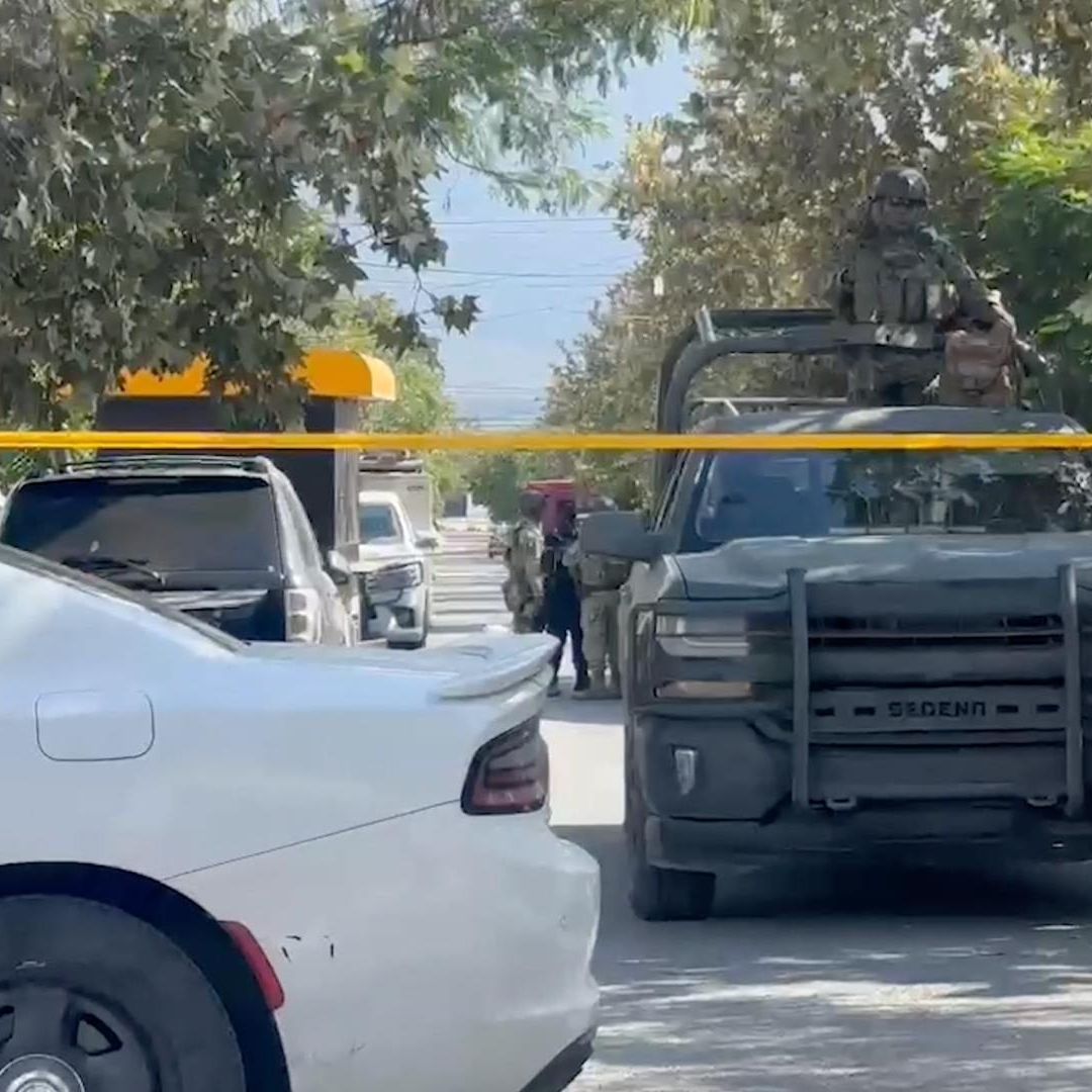 Autoridades estatales y federales en García
