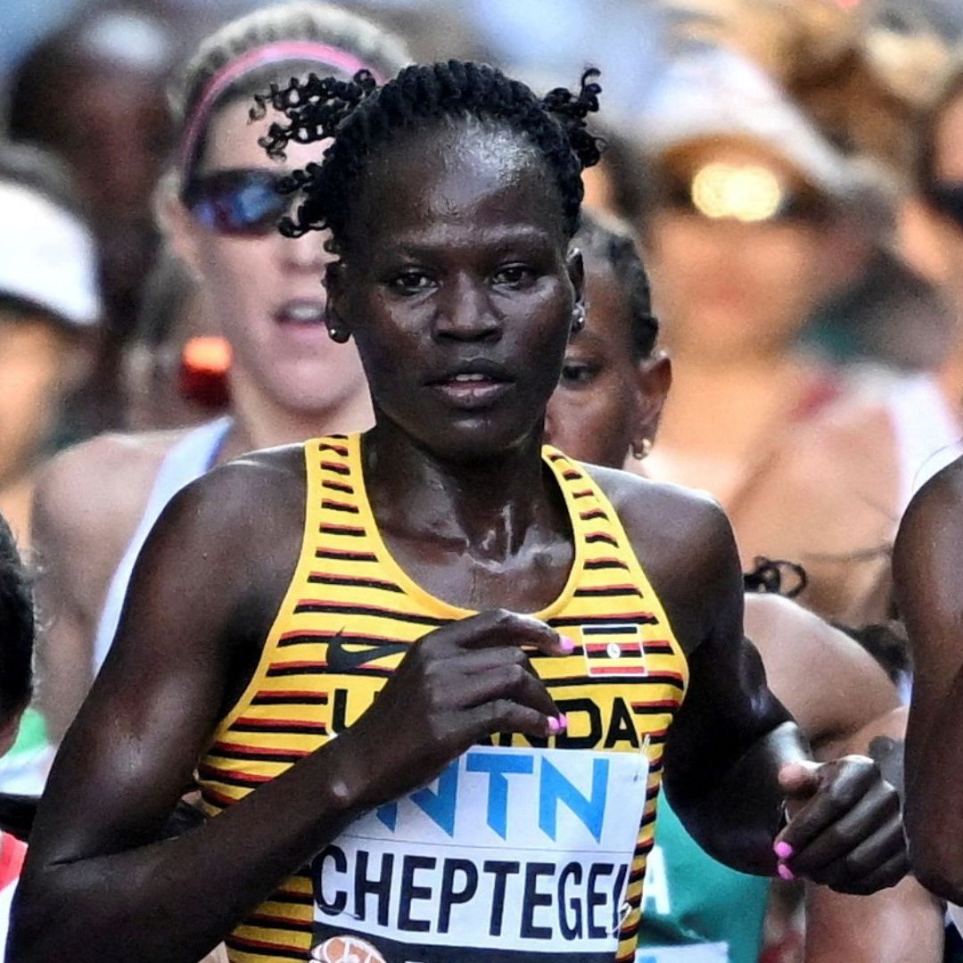 La atleta olímpica ugandesa Rebecca Cheptegei