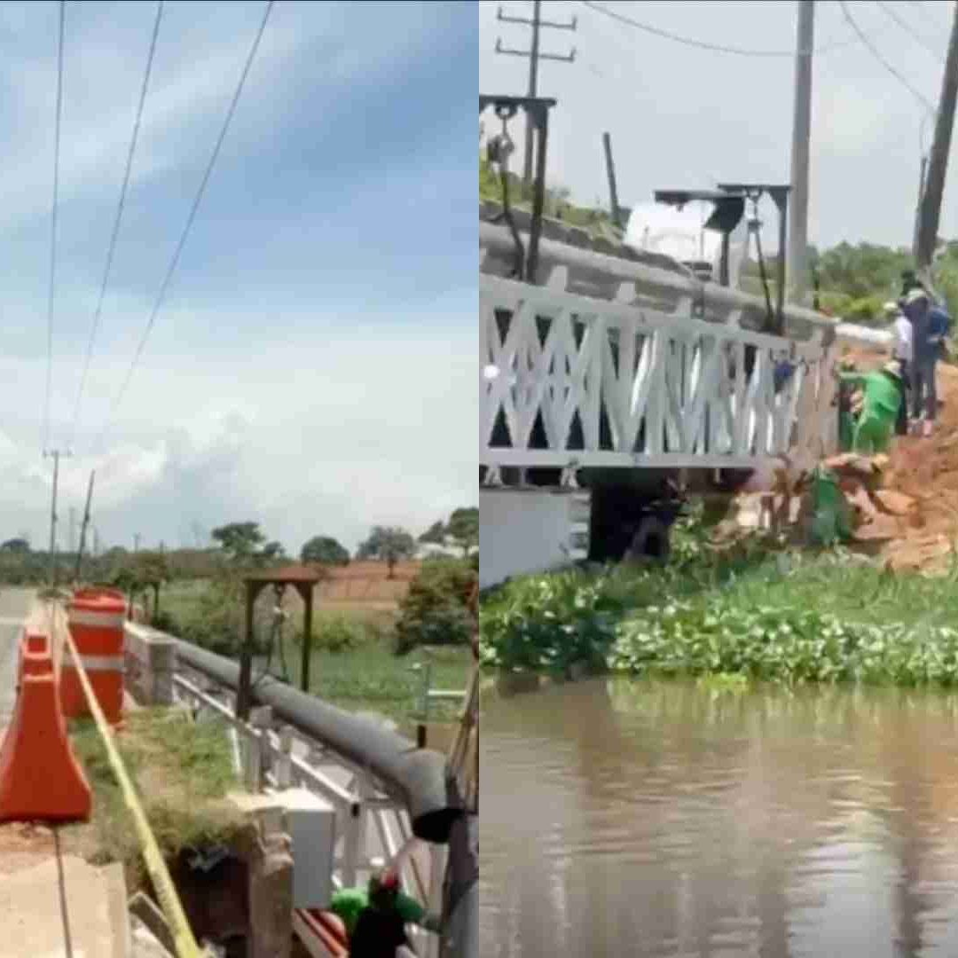 Cierre Vial en Minatitlán Canticas Coatzacoalcos Veracruz por Reparación en Puente Calzadas II