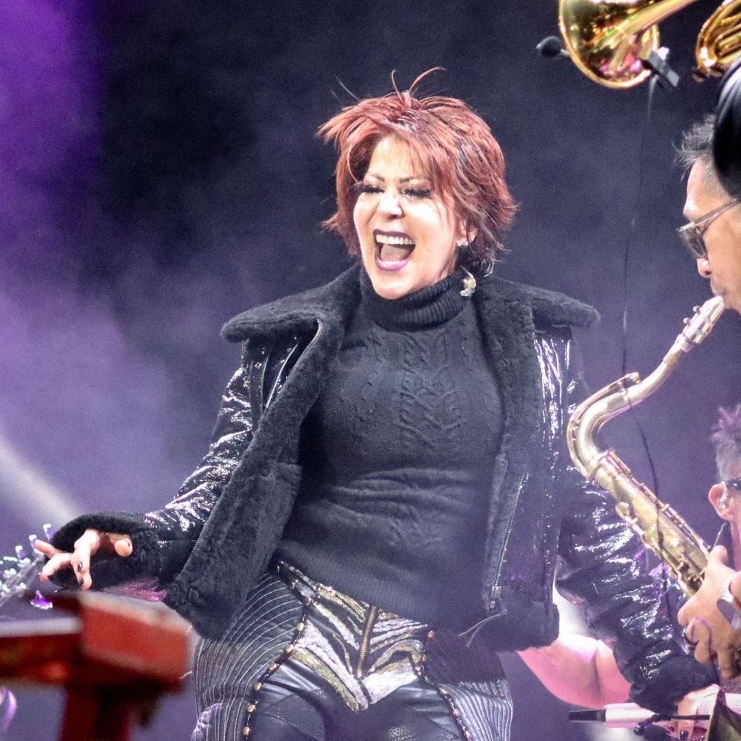 La cantante Alejandra Guzmán durante concierto en Aguascalientes