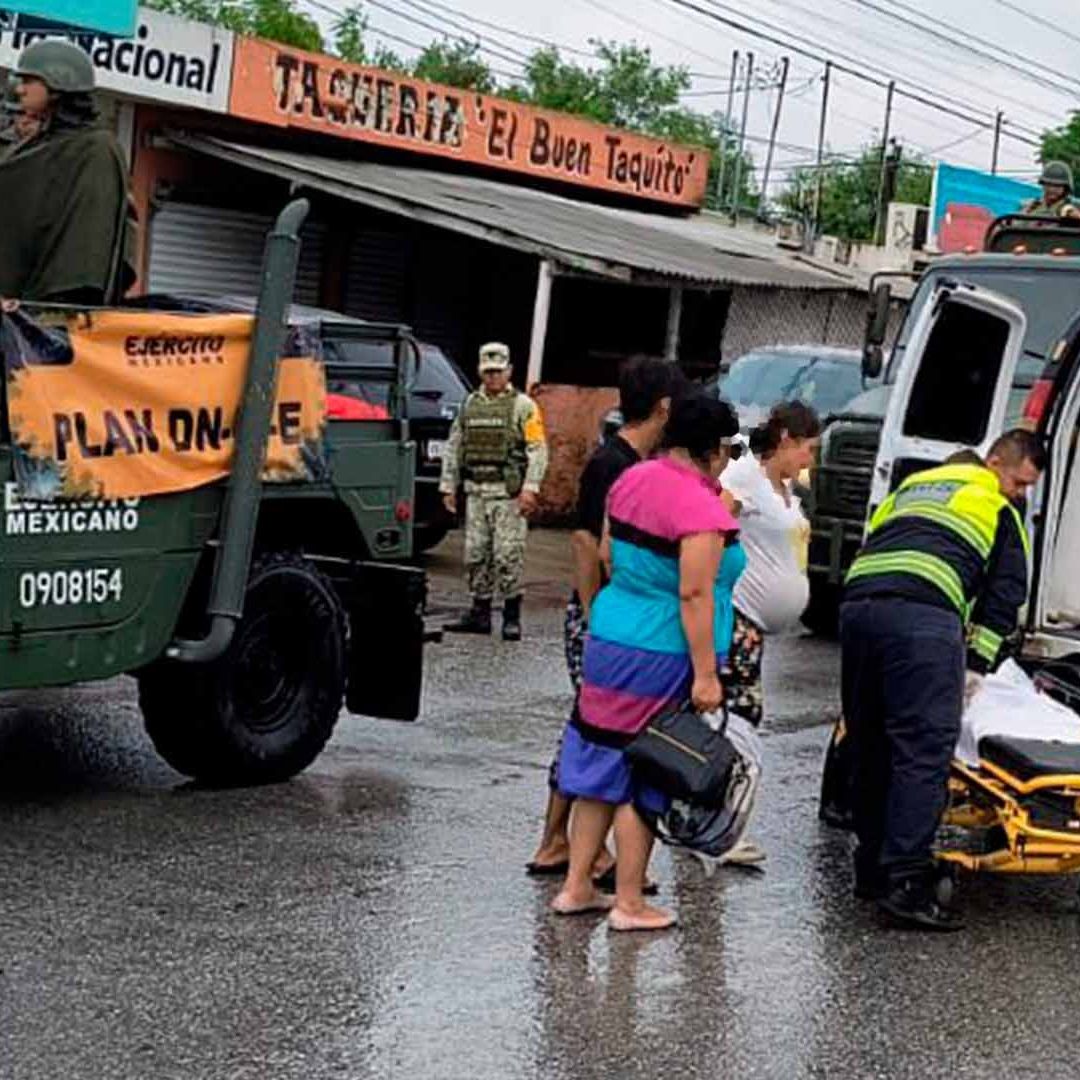 Mujer en Labor de Parto es Rescatada Durante Inundaciones en Matamoros