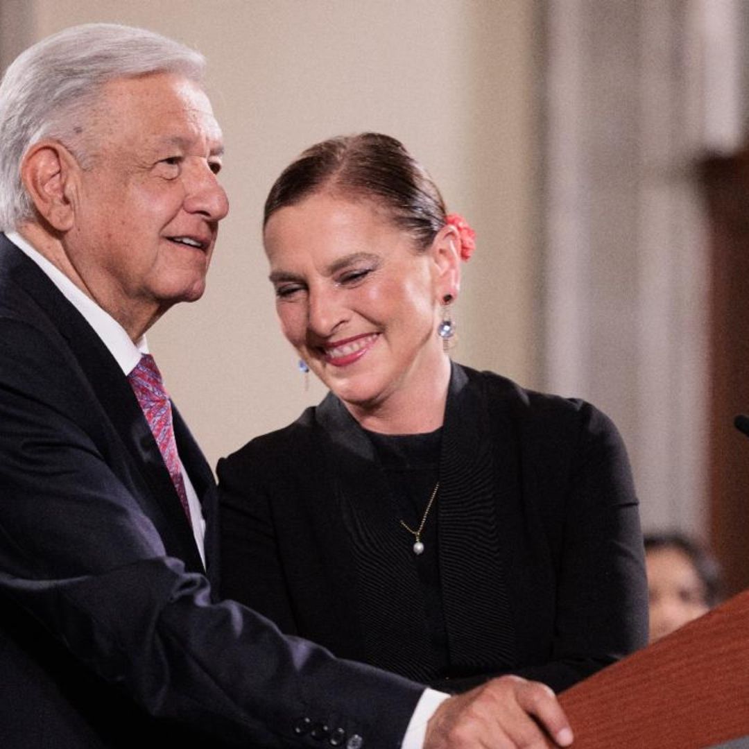 Andrés Manuel López Obrador (AMLO) y su esposa Beatriz Gutiérrez Mueller
