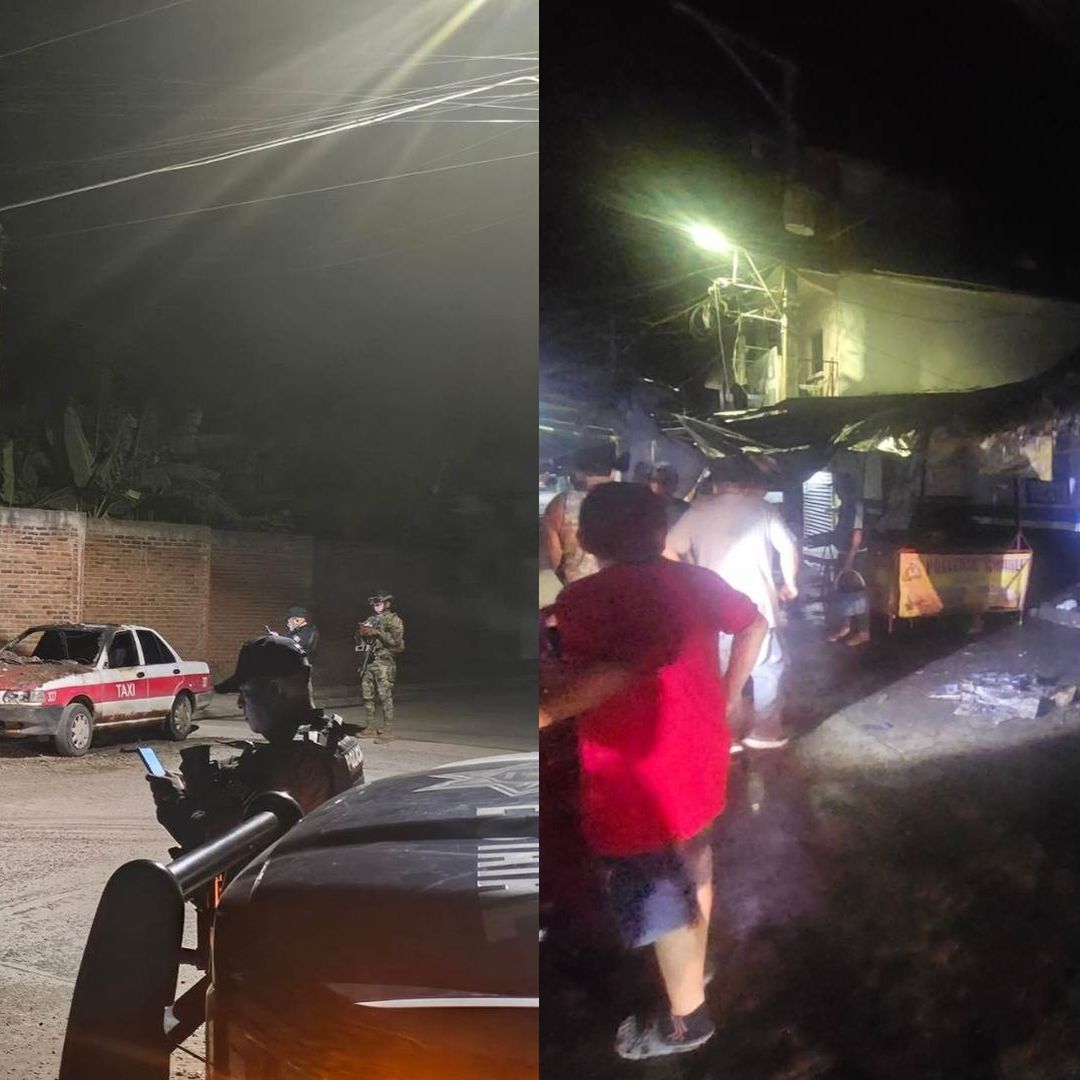 Incendian Bar y Taxi en Álamo Temapache al Norte de Veracruz
