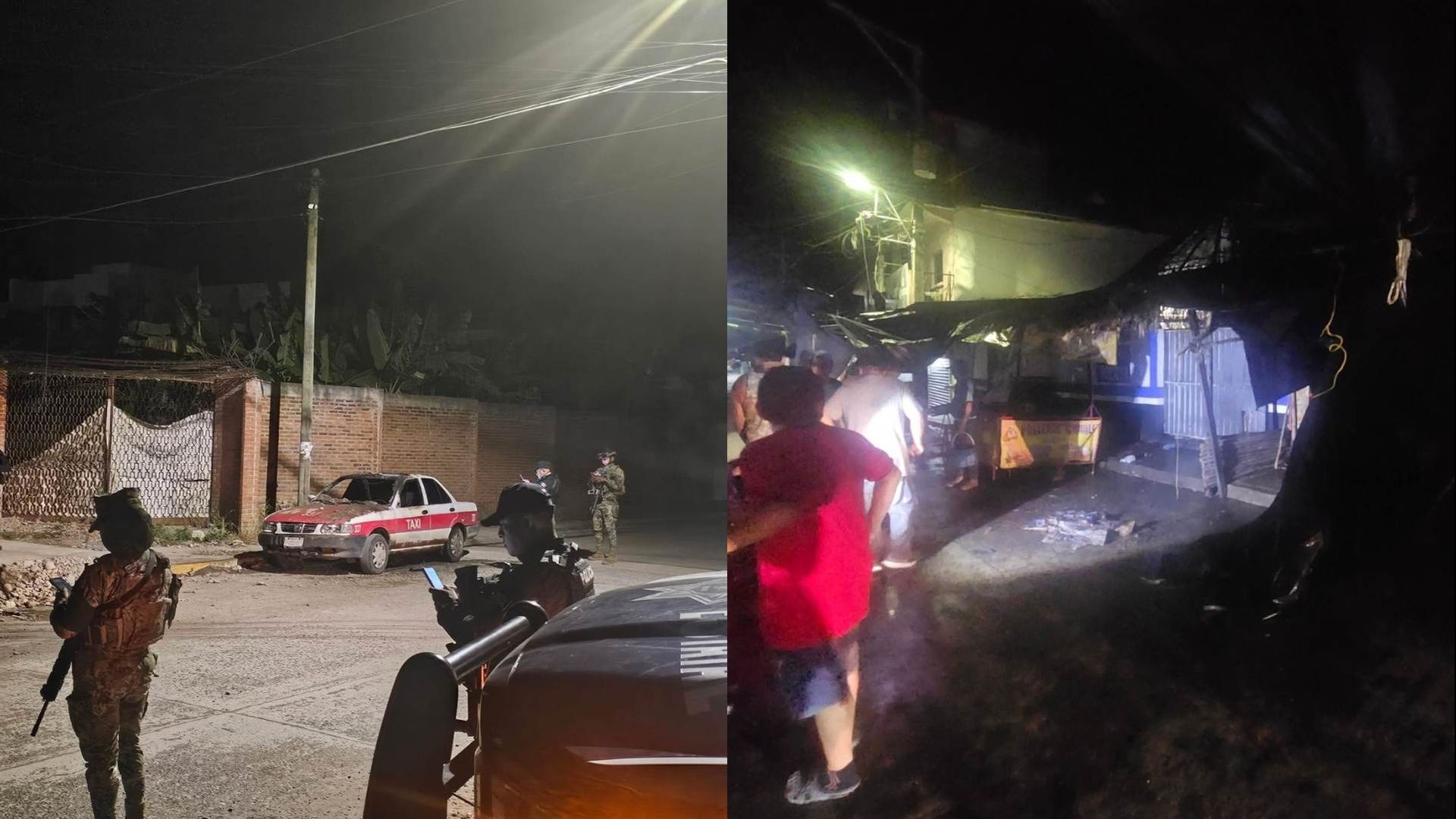 Incendian Bar y Taxi en Álamo Temapache al Norte de Veracruz