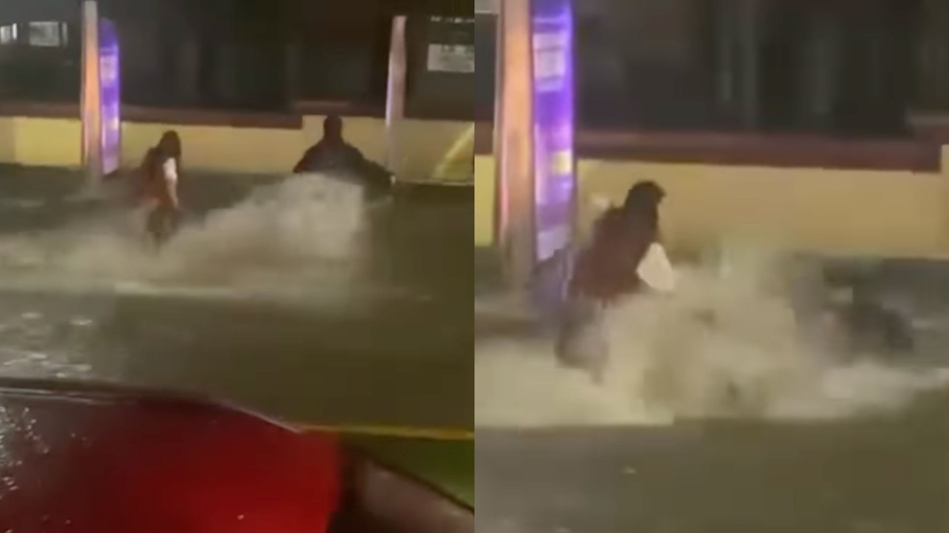 Corriente de agua arrastra a dos jóvenes en Orizaba