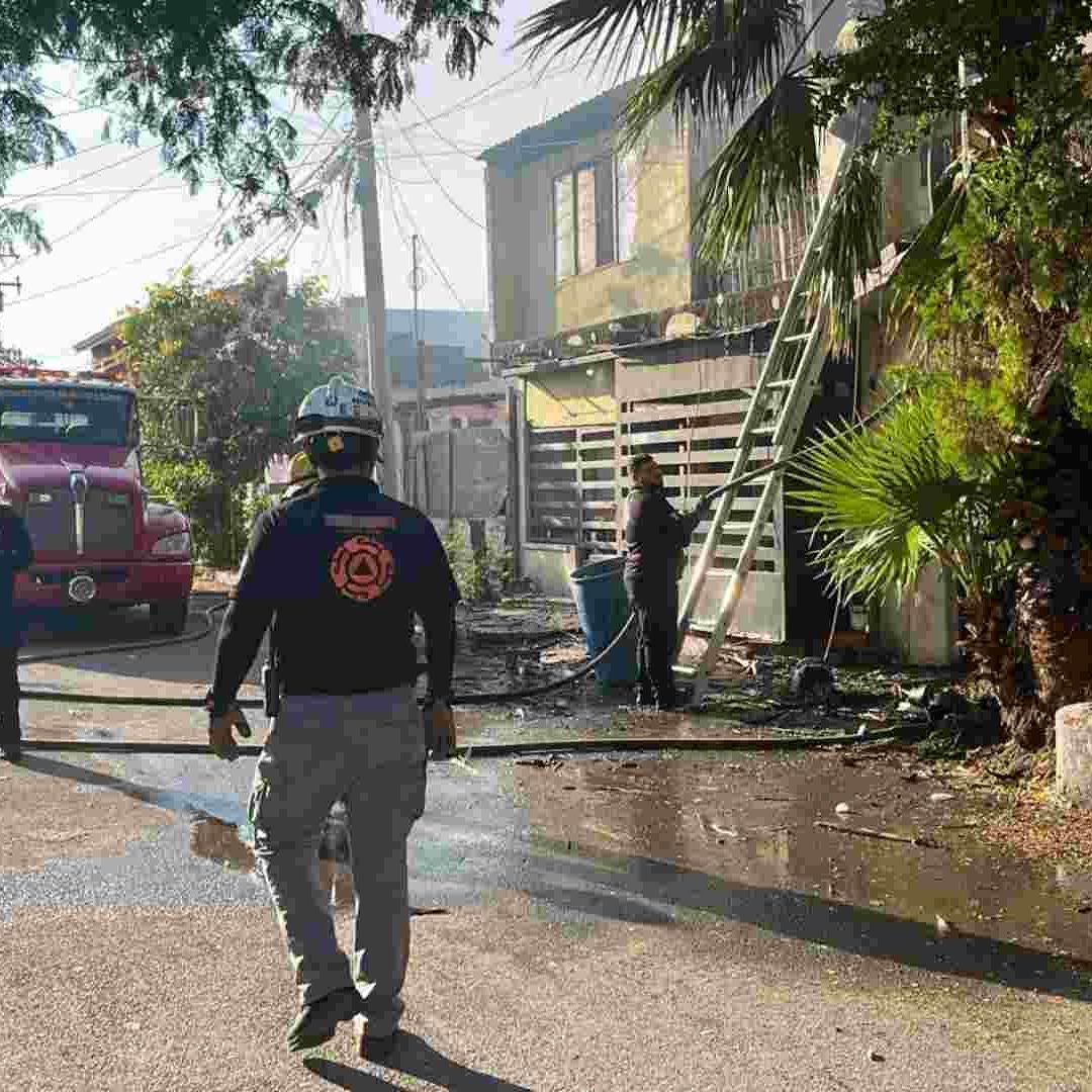 Incendio en Vivienda de Monterrey Moviliza a Cuerpos de Emergencia