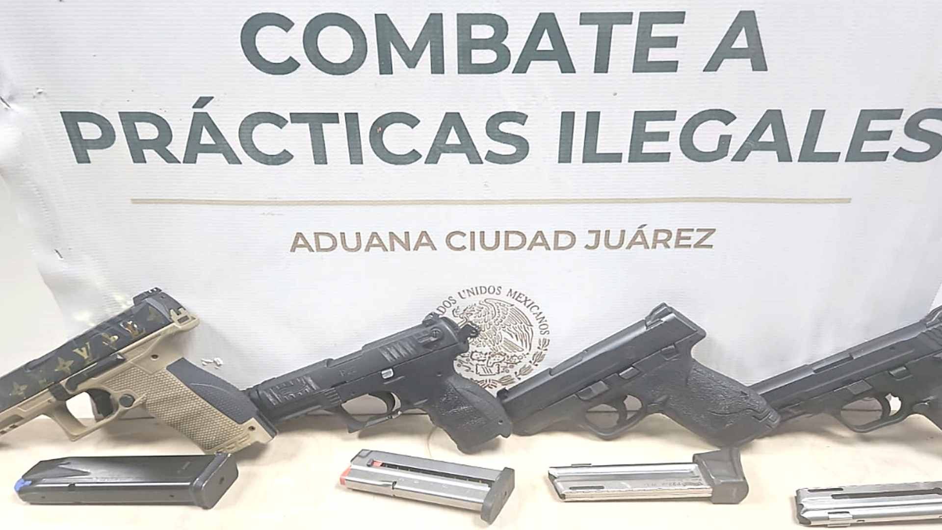Armas decomisadas en Chihuahua en Operación Frontera Norte