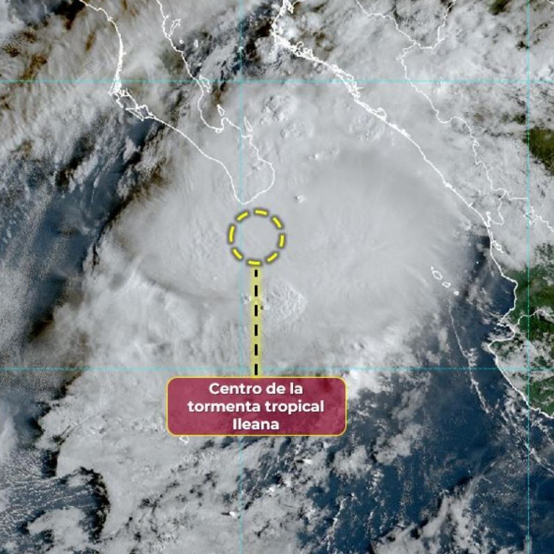 Por dónde va la Tormenta Tropical Ileana hoy 13 de septiembre 2024  trayectoria en vivo México