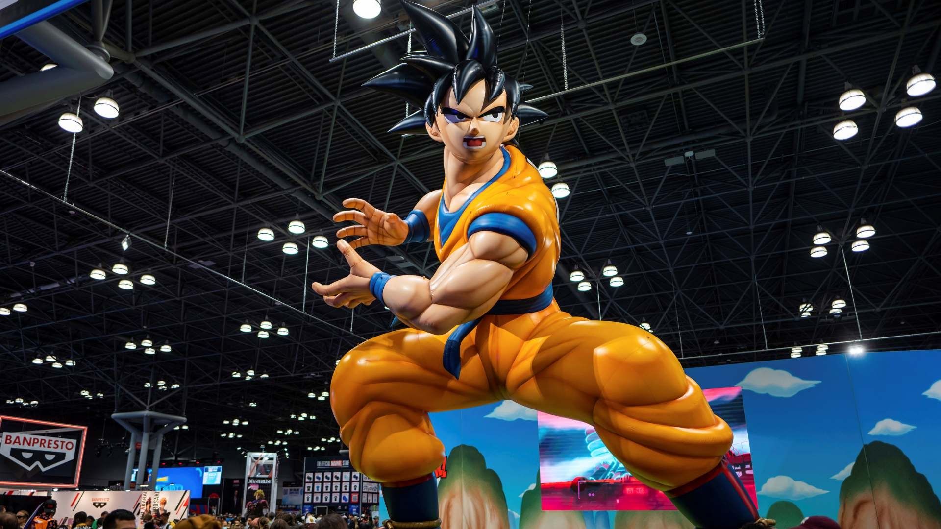 Stand de Dragon Ball Z en la Comic Con de Nueva York en octubre de 2023. Foto: Invision vía AP | Archivo