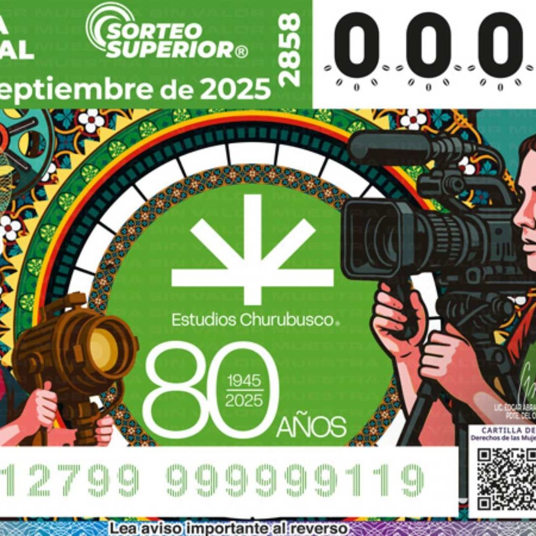 Billete de la Lotería Nacional celebra el 80 aniversario de los Estudios Churubusco