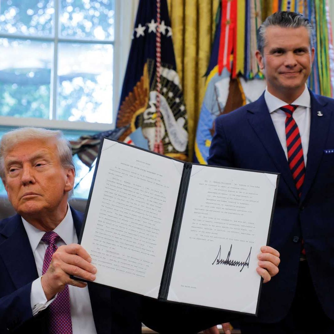 Donald Trump renombra al Pentágono como Departamento de Guerra