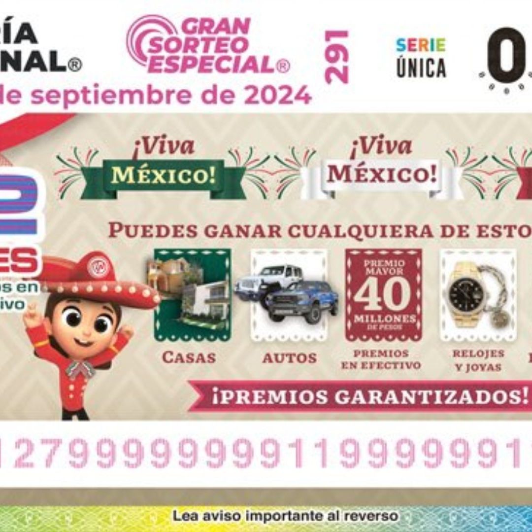 Resultados de Lotería Nacional 15 de Septiembre 2024: Premio Mayor del Gran Sorteo Especial 291