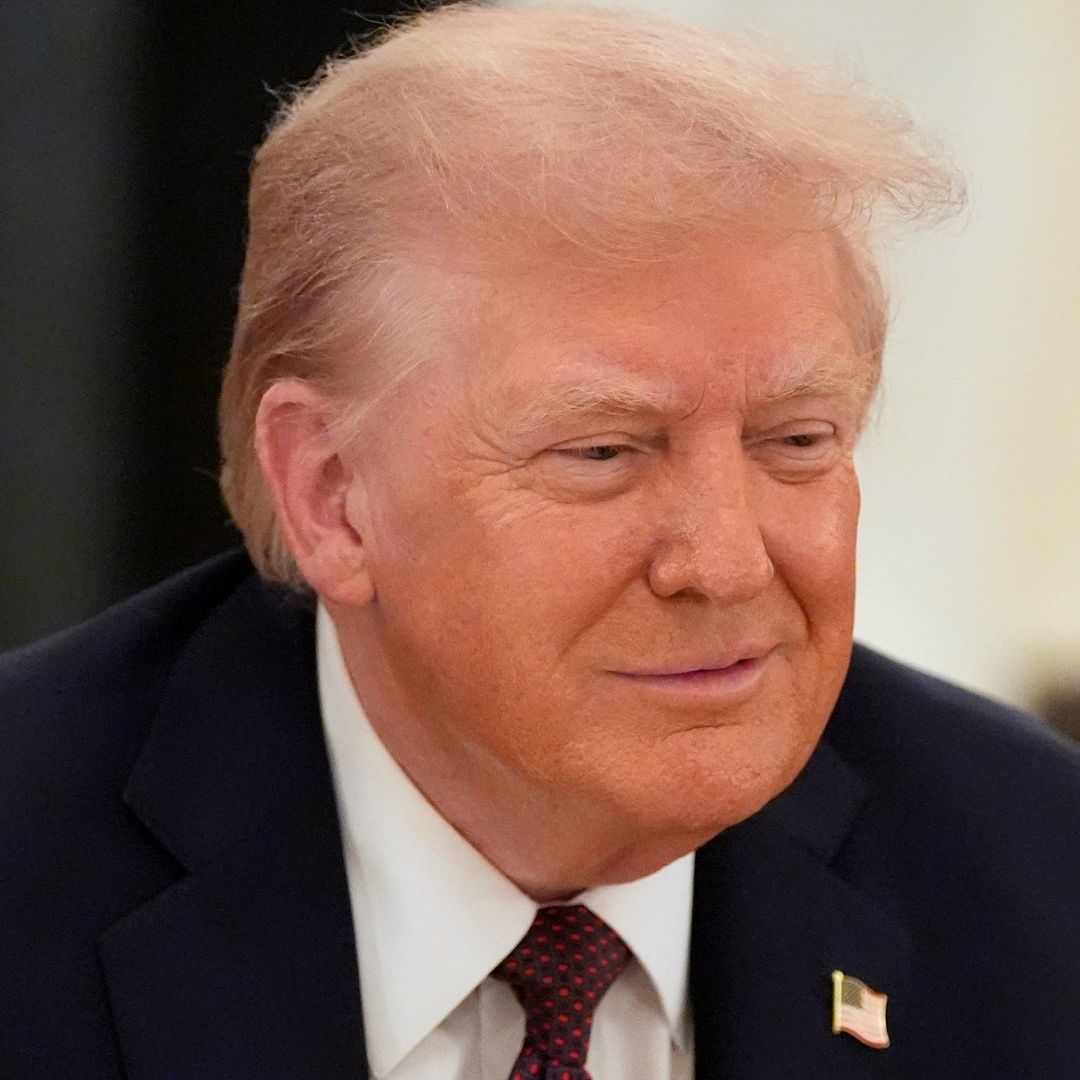 Donald Trump durante cena en el Comedor de Estado de la Casa Blanca