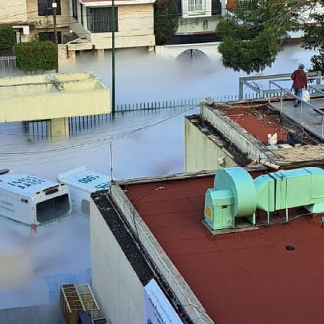 Fuga de oxígeno en IMSS Tlalnepantla