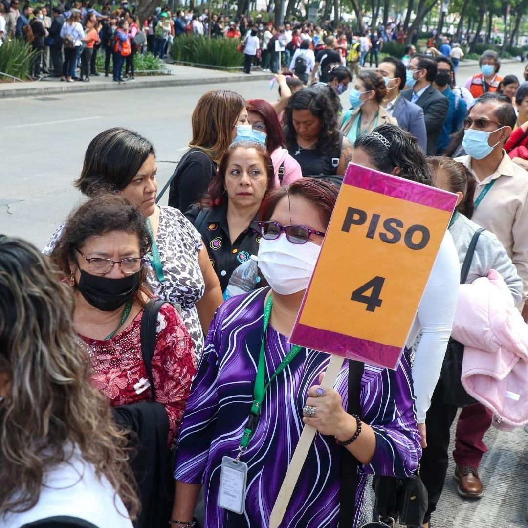 Simulacro de sismo en la CDMX