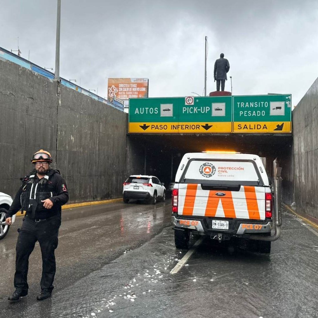 Protección Civil realiza cierres viales en Área Metropolitana de Monterrey