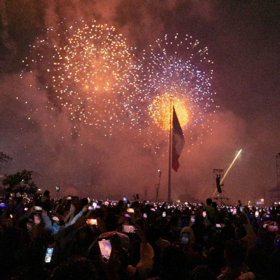 Festejos patrios en Zócalo CDMX