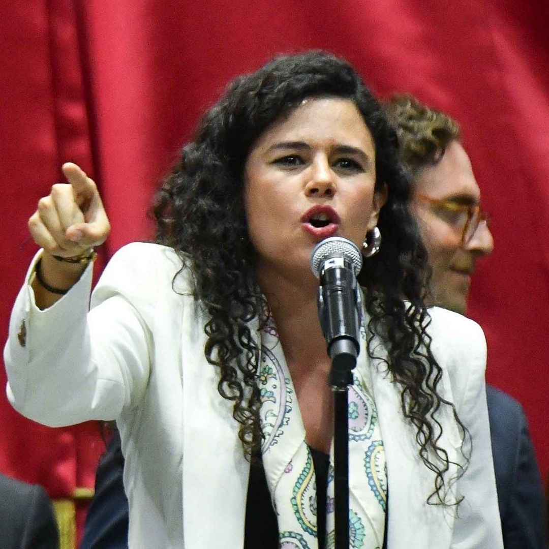 Luisa María Alcalde durante entrega de sexto informe de gobierno de AMLO