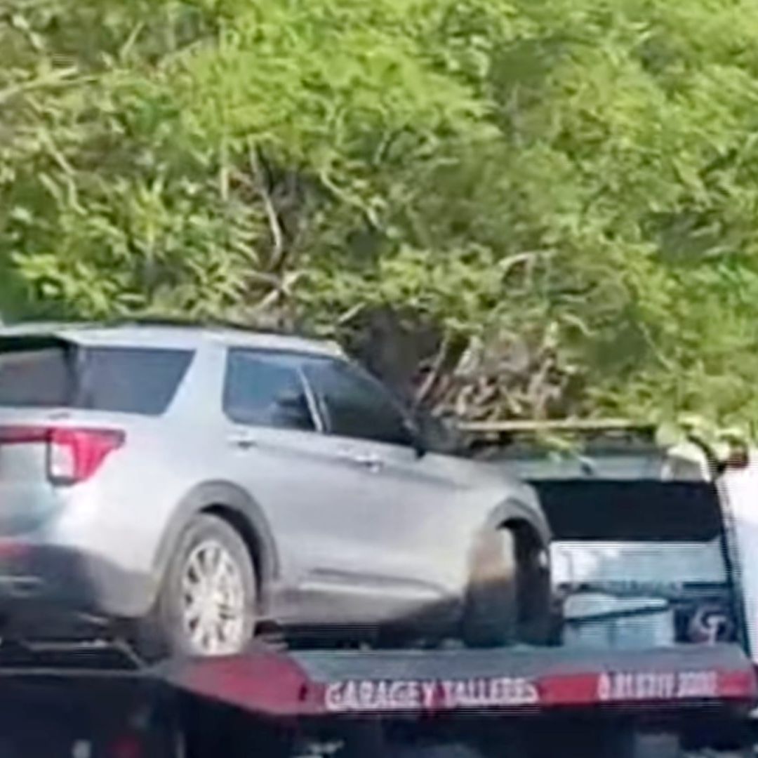 Aseguran camioneta tras persecución