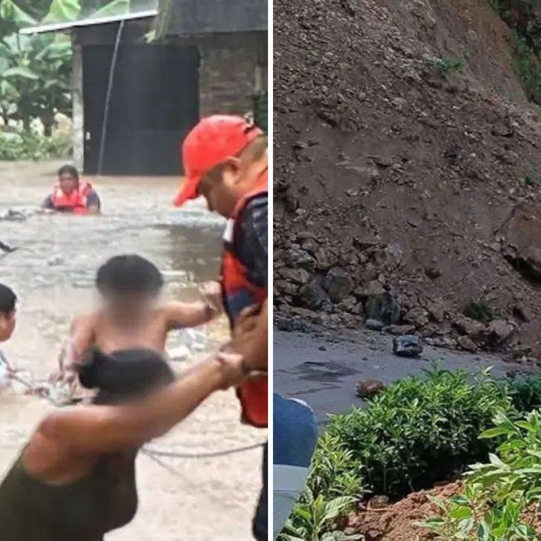 Deslave Sepulta a Tres Menores en su Casa en Chiapas; Hallan a uno Muerto
