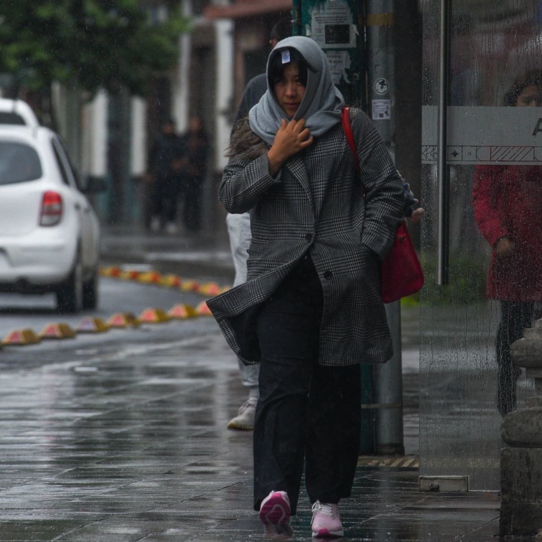 Lluvia y frío en Toluca, Estado de México