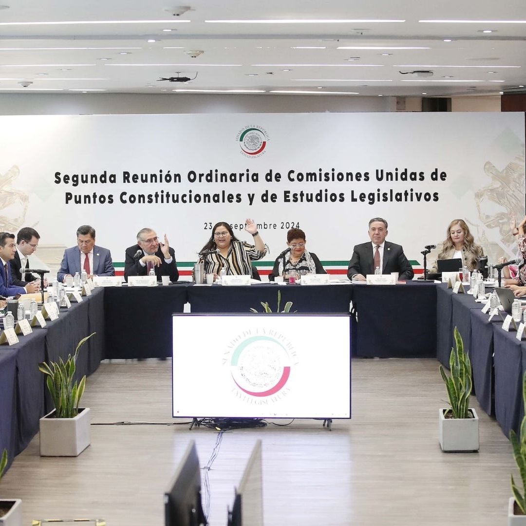 Reunión de las comisiones que dictaminaron la reforma de la Guardia Nacional