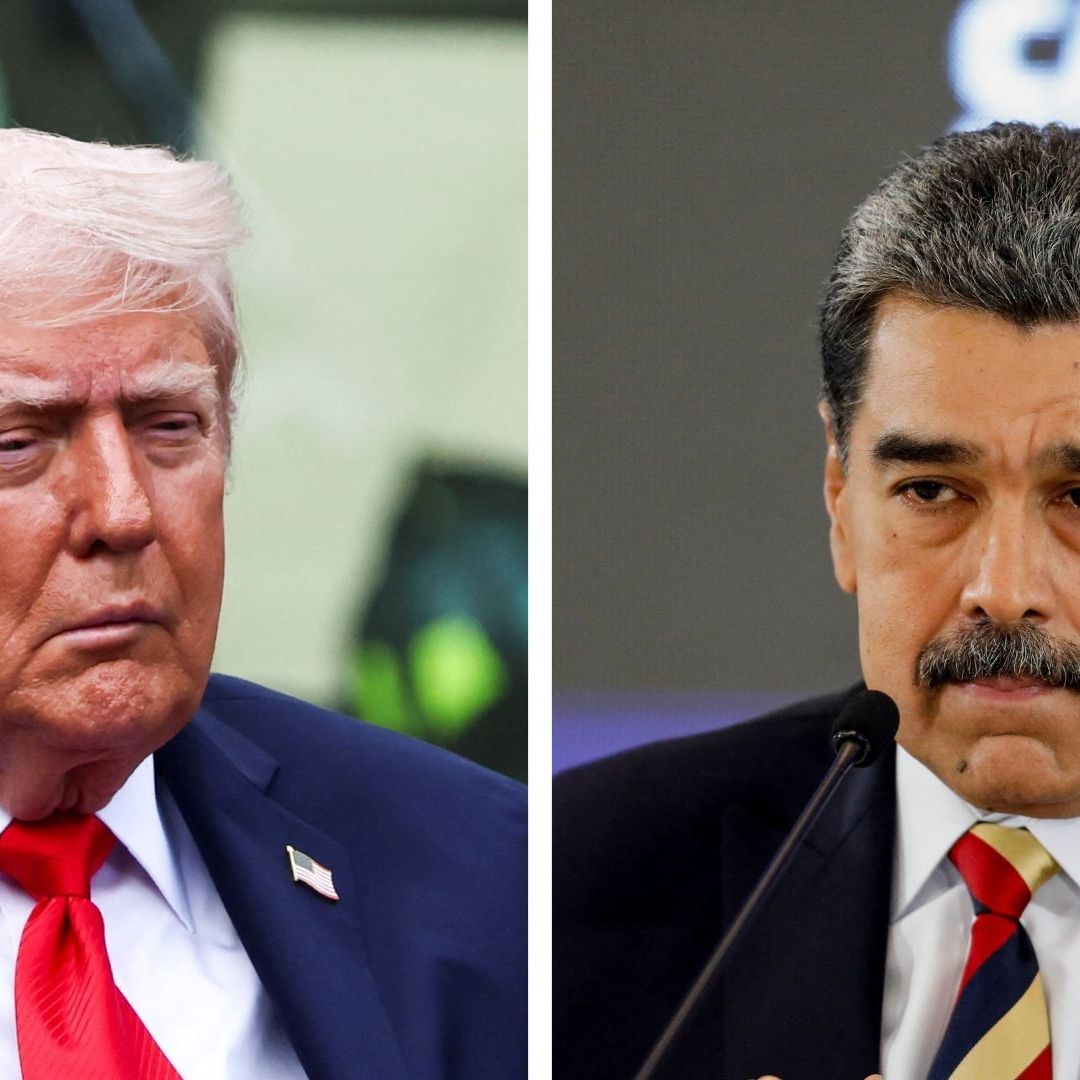 Presidentes Donald Trump y Nicolás Maduro