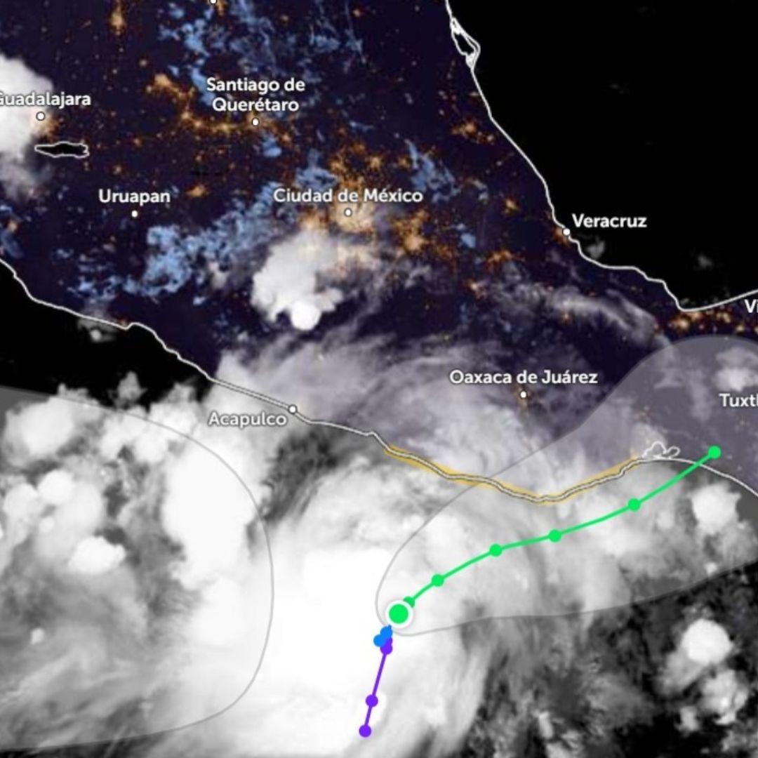 Se Forma la Tormenta Tropical John Frente a Costas de Oaxaca y Guerrero