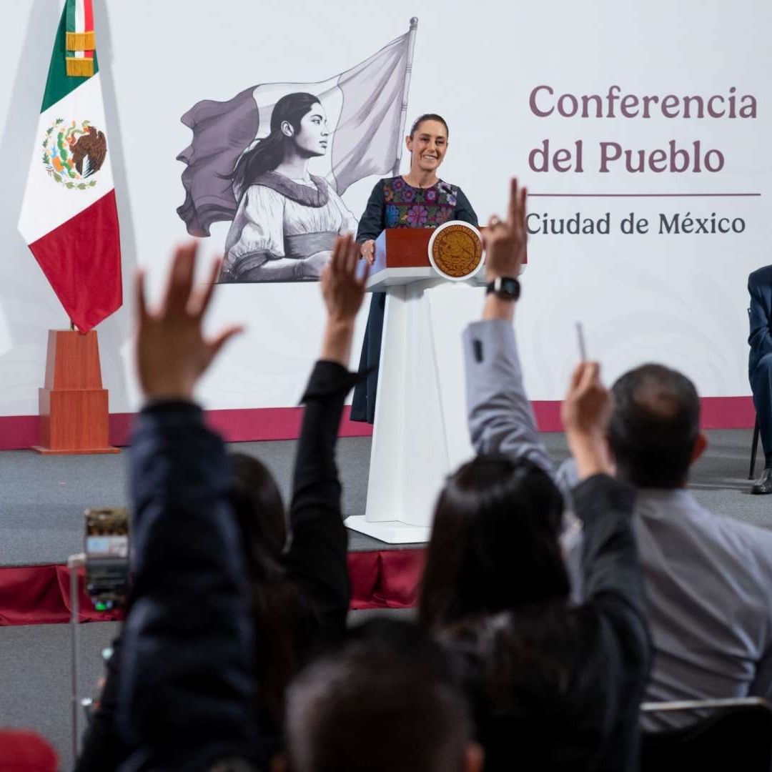 Claudia Sheinbaum durante conferencia de prensa