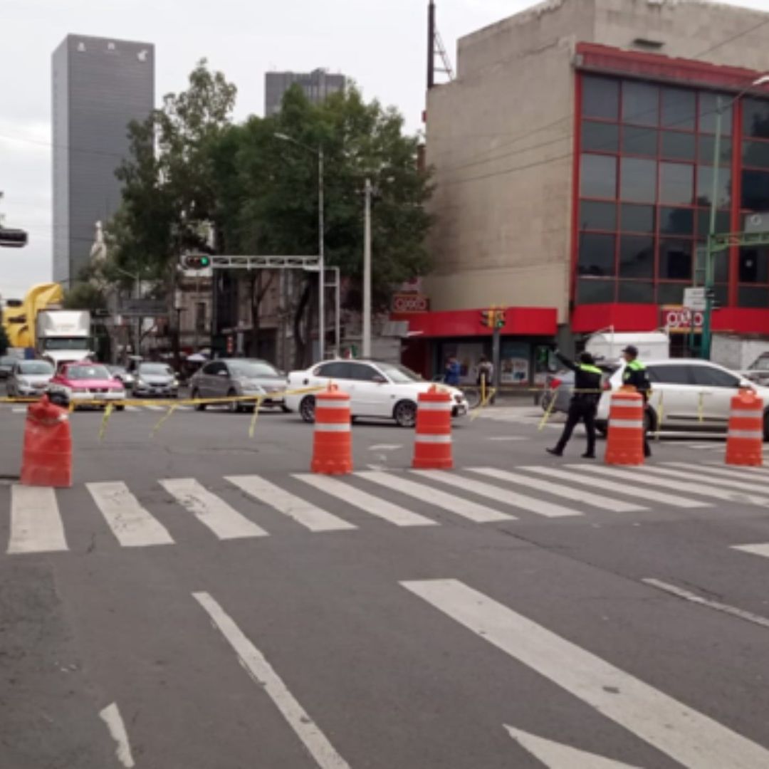 Autoridades implementan un corte preventivo en Bucareli