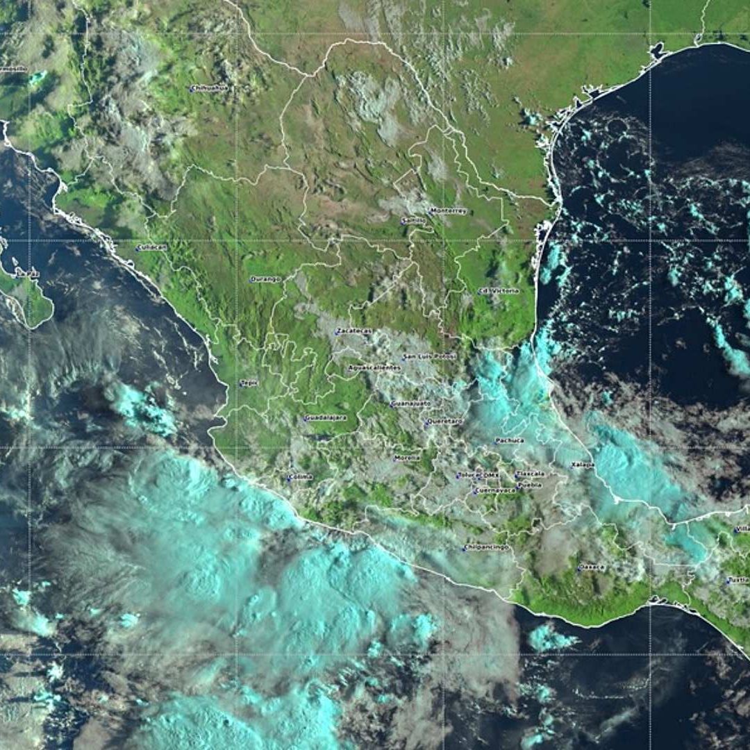 Tormenta tropical Mario en aguas del Pacífico mexicano