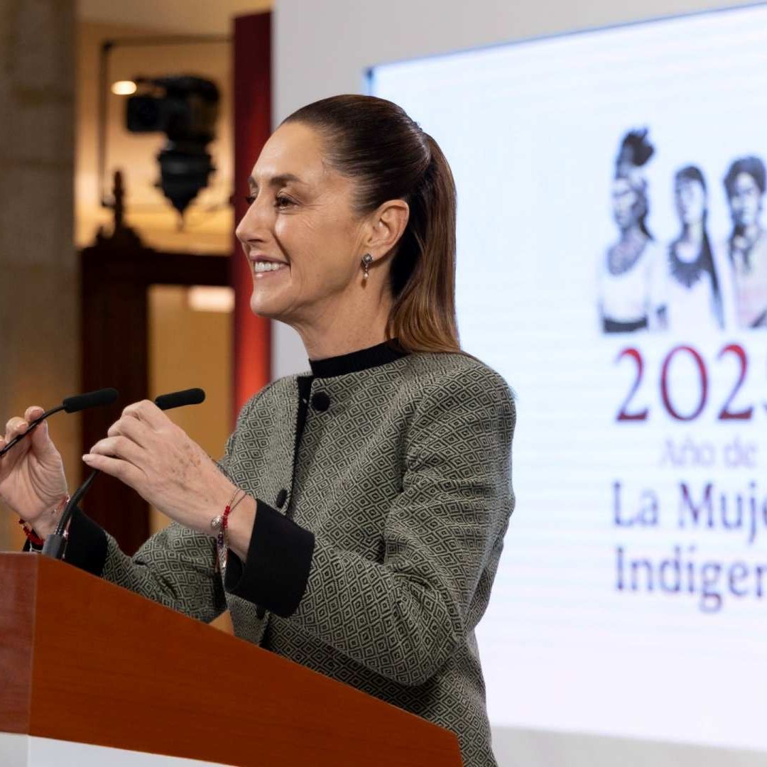 Claudia Sheinbaum durante conferencia de prensa