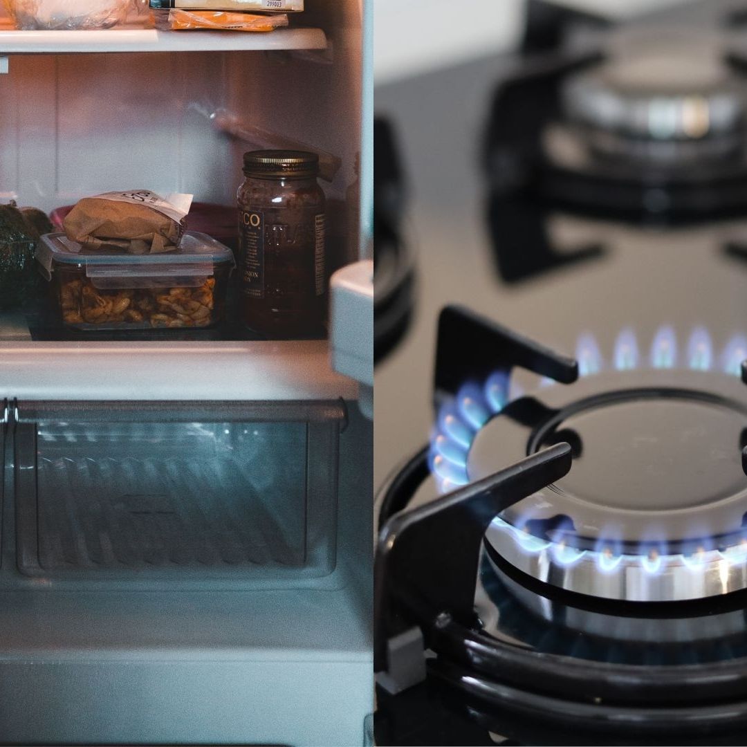 Un refrigerador lleno de comida y en otro imagen se puede