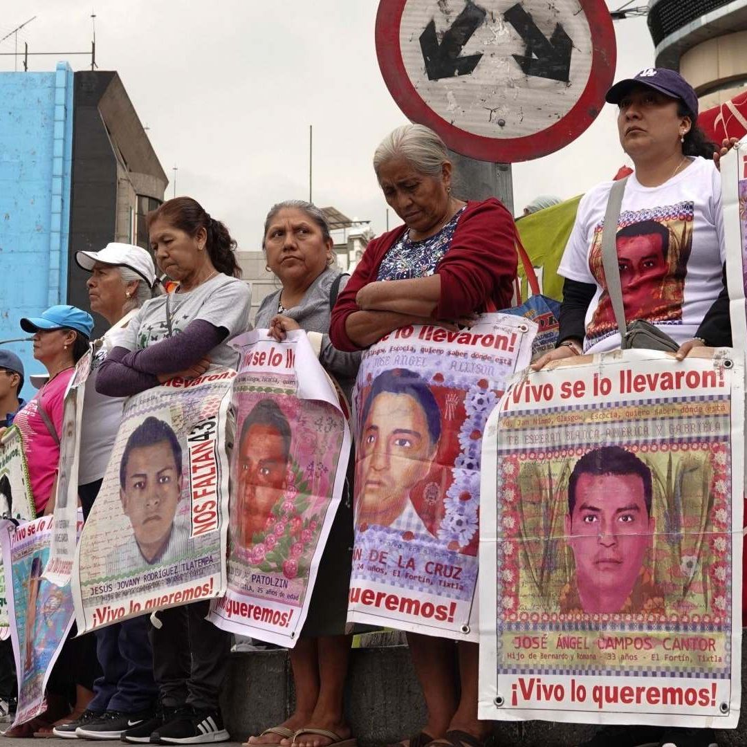 Protesta en la CDMX por el caso Ayotzinapa