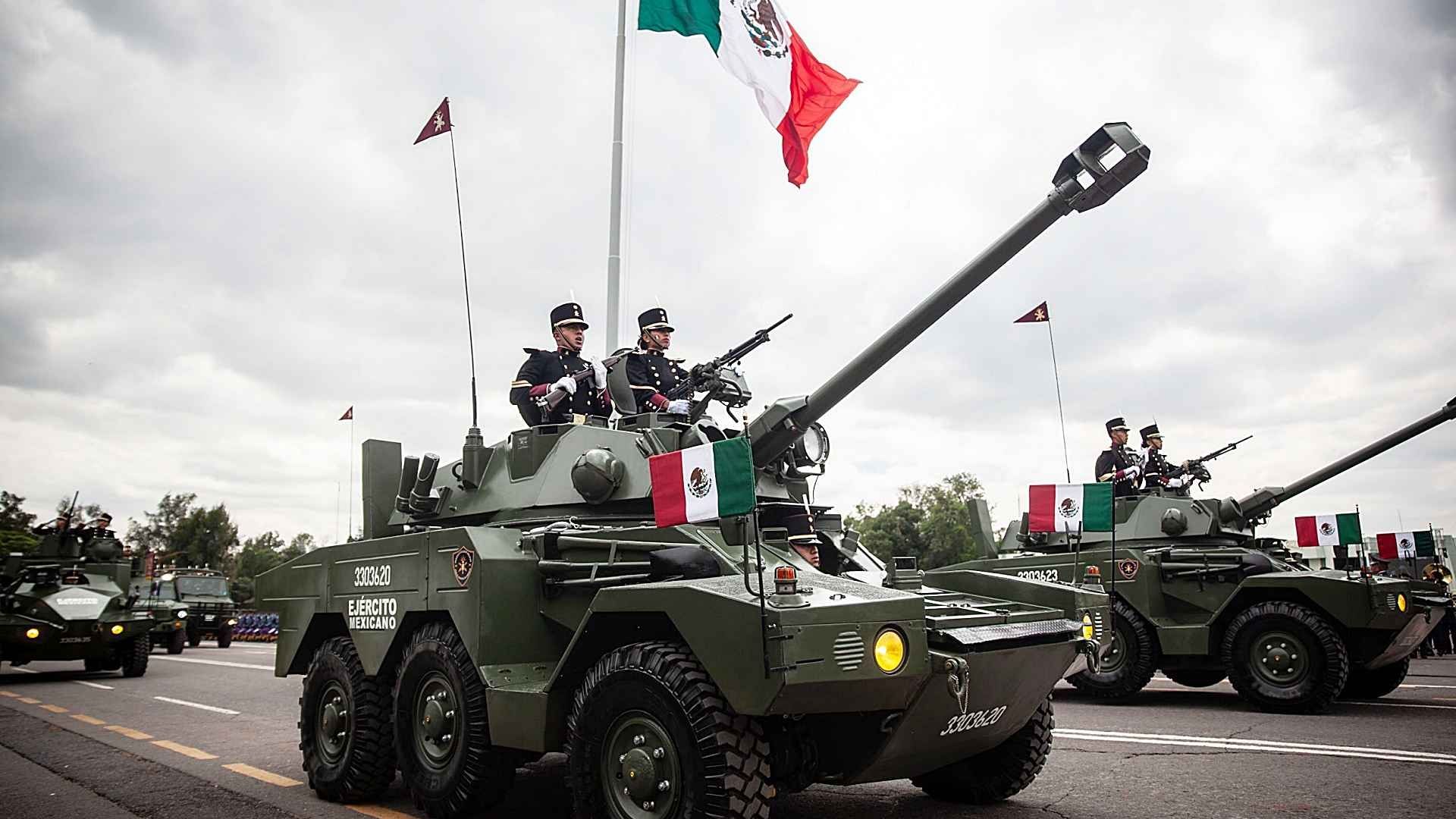 Ensayo del desfile cívico-militar realizado el 11 de septiembre de 2025 en la Ciudad de México