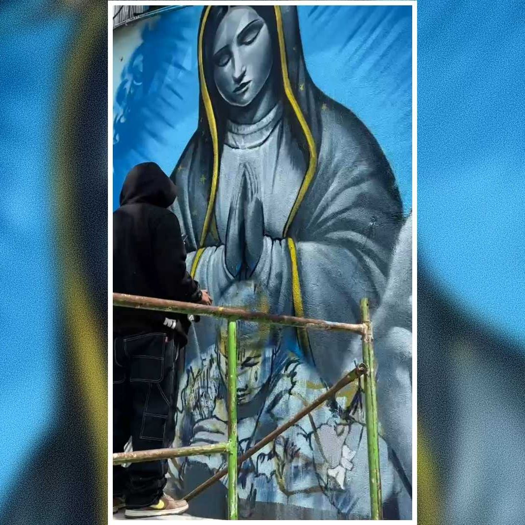 Hacen Hommenaje en Mural a Abuelita que salvó a su nieta