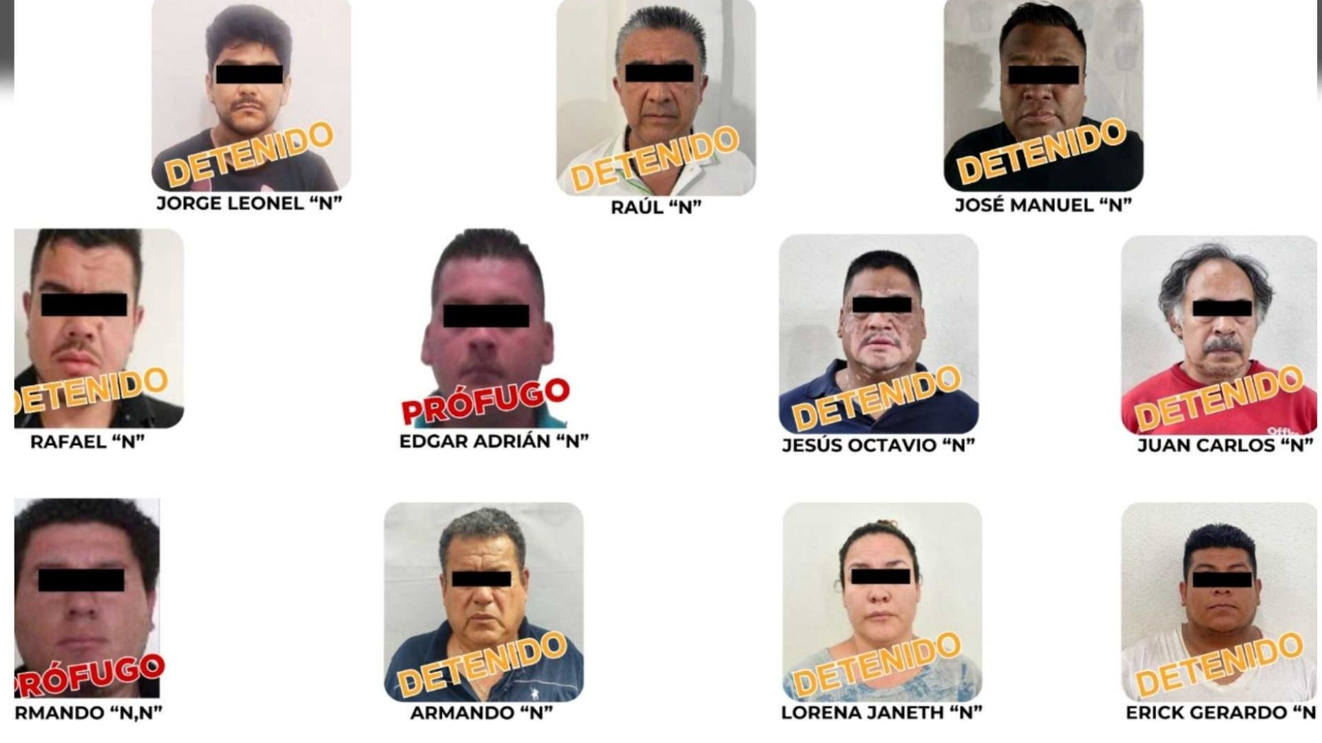 Autoridades de la Ciudad de México, Estado de México e Hidalgo detuvieron a seis presuntos involucrados en el asesinato de Milton Morales Figueroa