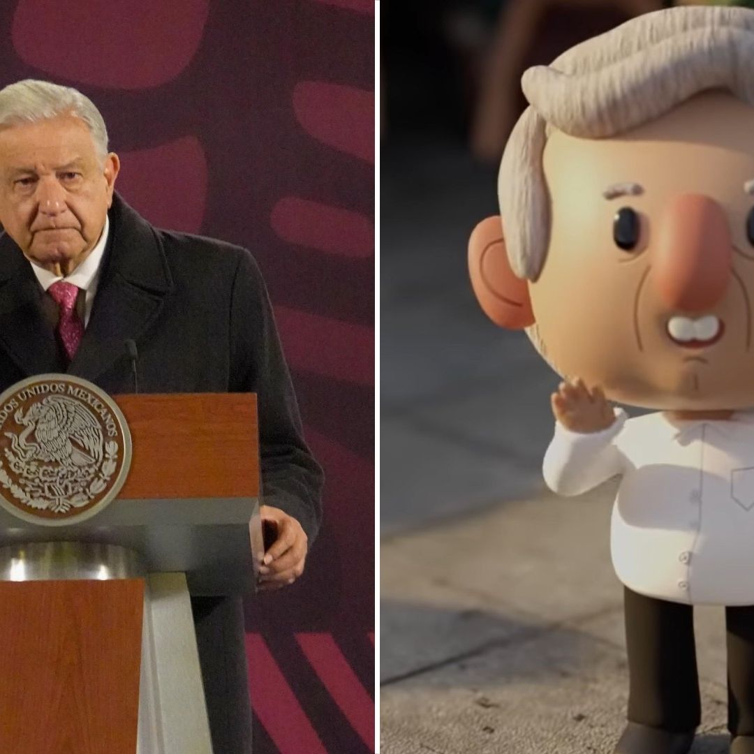 Antes de iniciar su última conferencia mañanera, AMLO compartió una animación sobre su trayectoria en la política de México