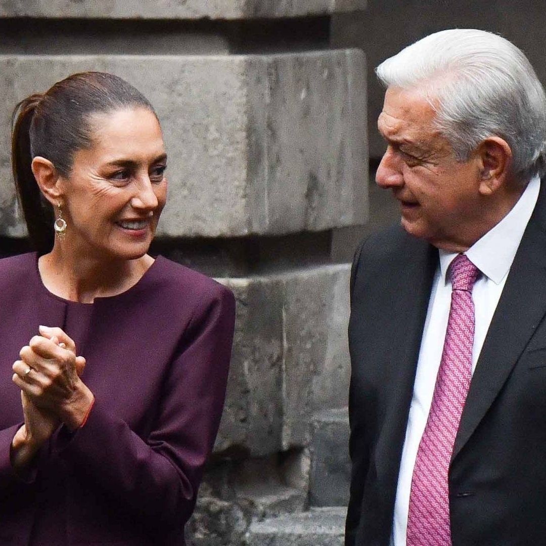 Claudia Sheinbaum y Andrés Manuel López Obrador durante inauguración el Museo Vivo del Muralismo