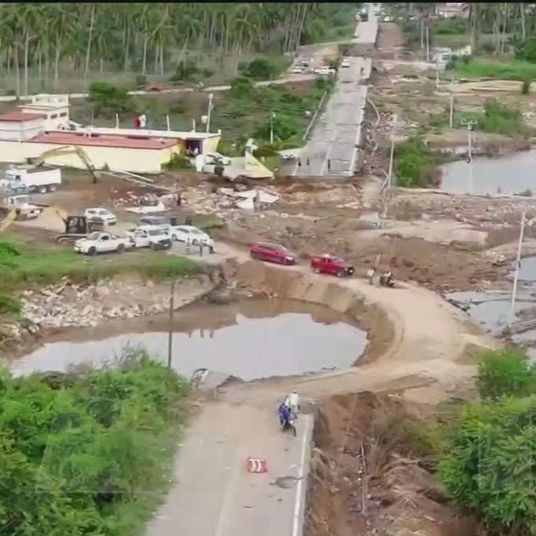 Abren Tramo Carretero en Comunidades Afectadas por ‘John’ en Costa Grande de Guerrero