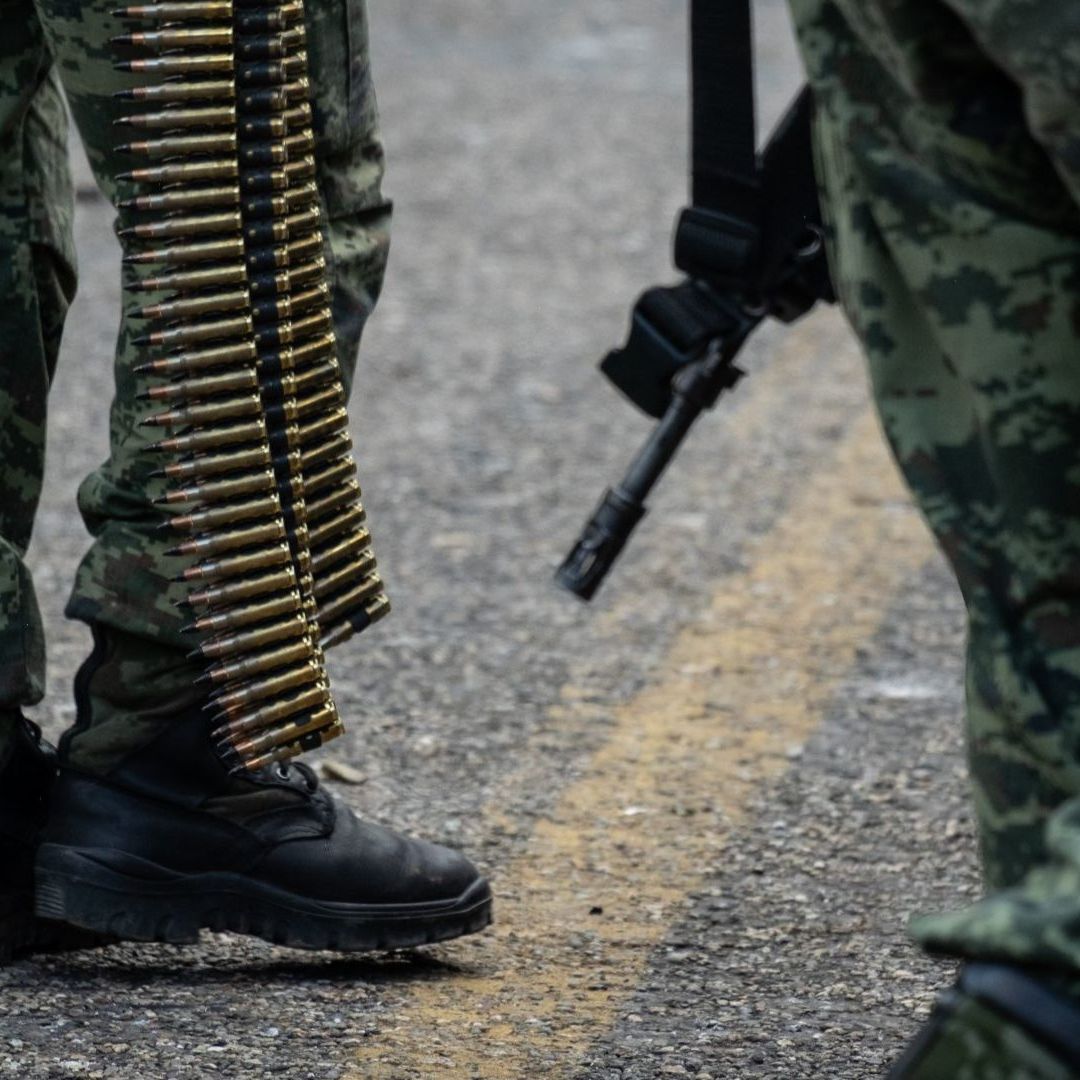 Militares durante un operativo en Chiapas