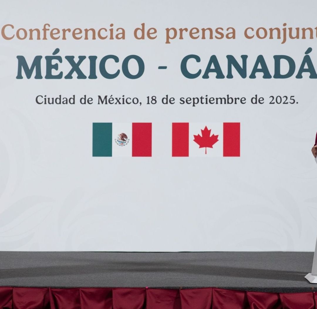 Conferencia Sheinbaum y Mark Carney en Palacio Nacional; T-MEC y Cárteles, Temas Centrales