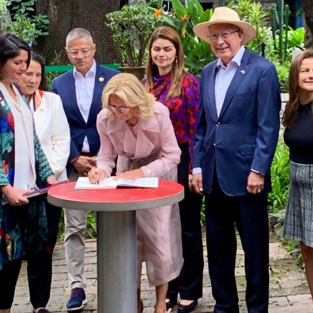 La primera dama de Estados Unidos recorrió el museo y celebró las coincidencias culturales entre México y Estados Unidos