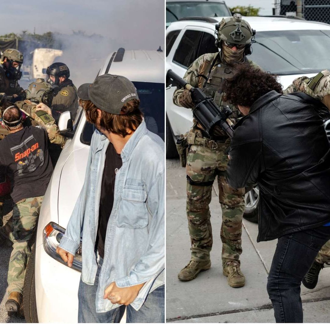 Agentes de ICE Lanzan Gas Lacrimógeno a Personas que Protestaban en Chicago, EUA