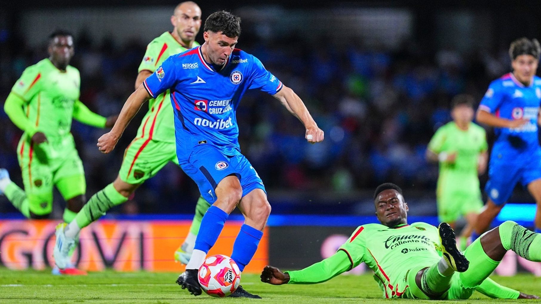 El partido Cruz Azul vs Juárez se disputó hoy en el Estadio Olímpico Universitario de la CDMX.